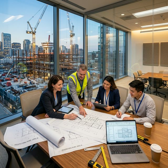 Equipo de Profesionales de Grupo EFMI en oficina